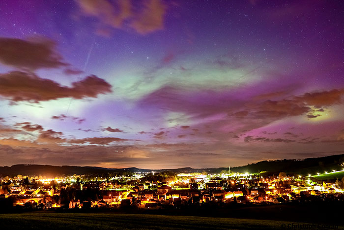 Polarlichter am 23.04.2023 über Neustadt in Sachsen