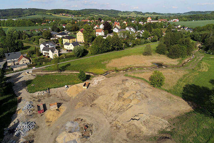 Blick auf das Baugelände im Juli 2025