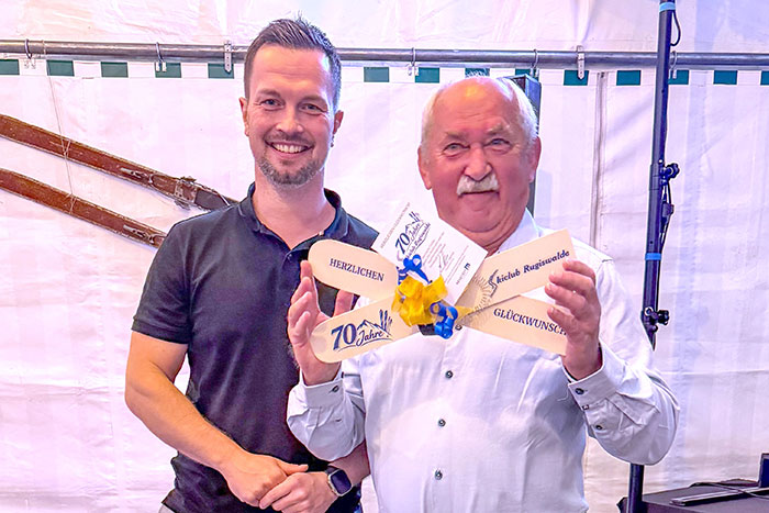 Bürgermeister gratuliert Hans-Jürgen Nitsche