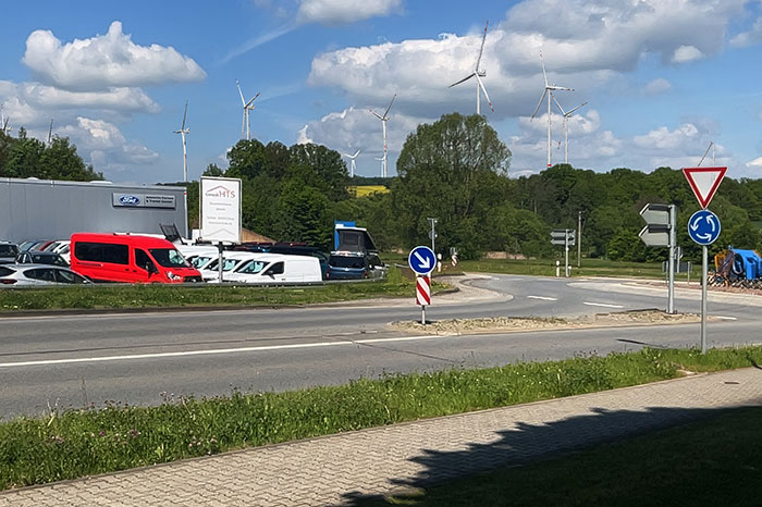 Bick vom Kreisverkehr